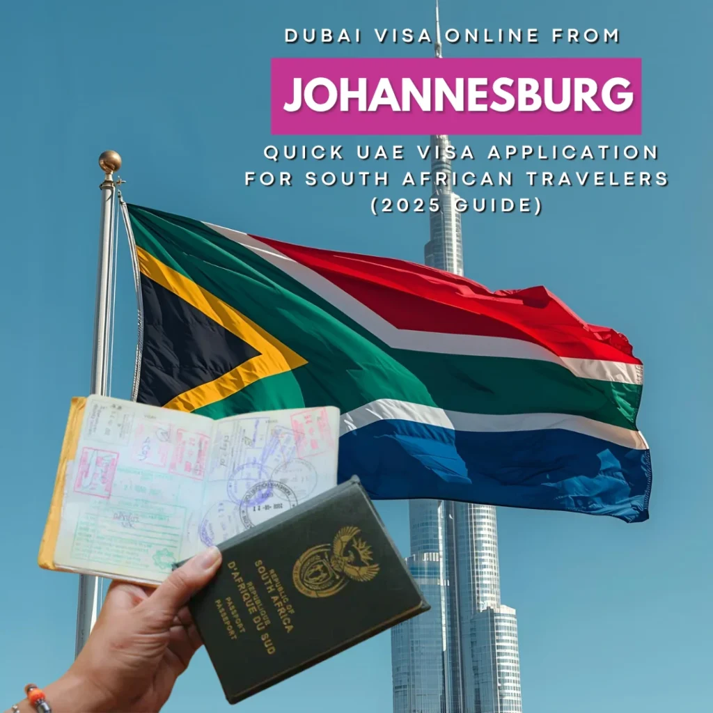 Dubai Visa Online South Africa from Johannesburg to Dubai >>