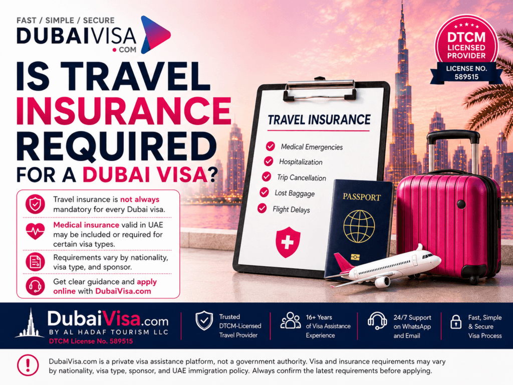 Dubai visa travel insurance guidance by DubaiVisacom