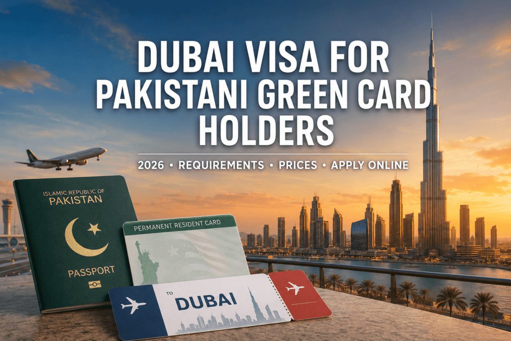 Dubai Visa for Pakistani Green Card Holders