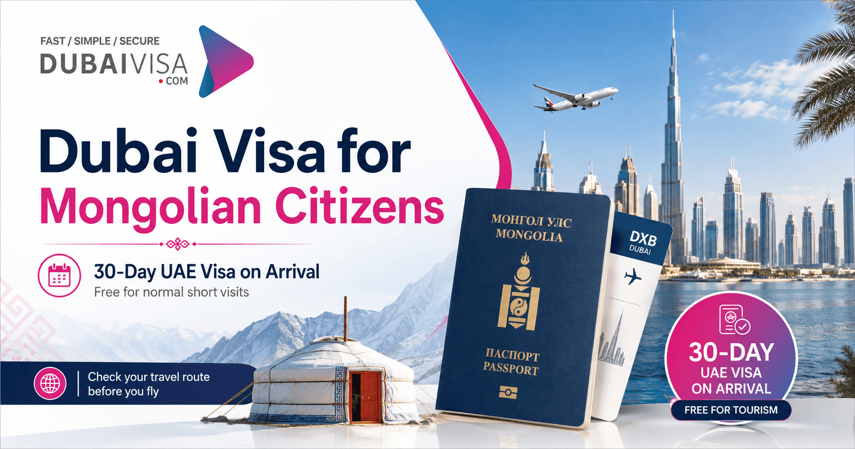 Dubai Visa for Mongolian Citizens