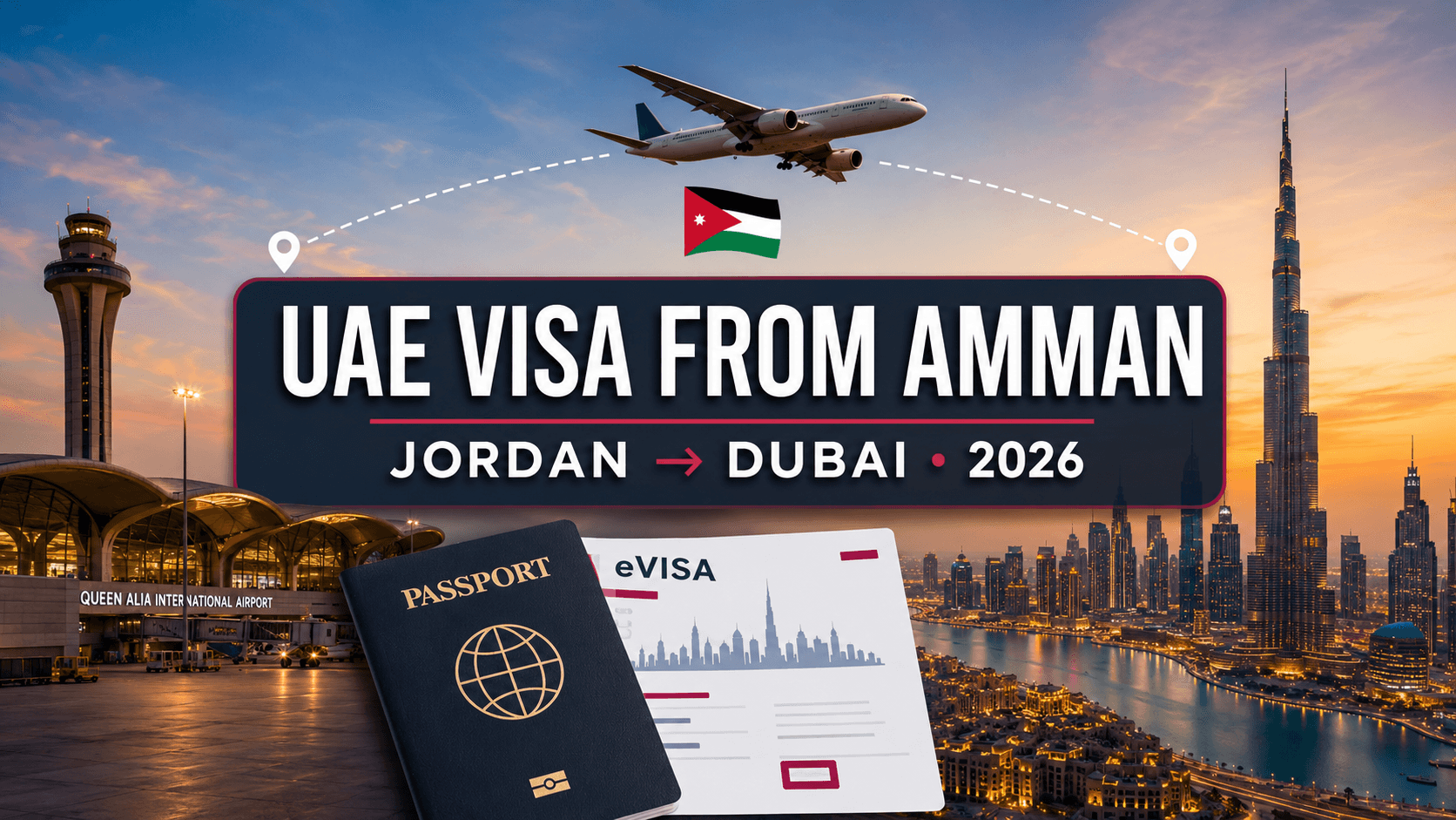UAE visa from Amman Jordan online application for Jordanian travellers