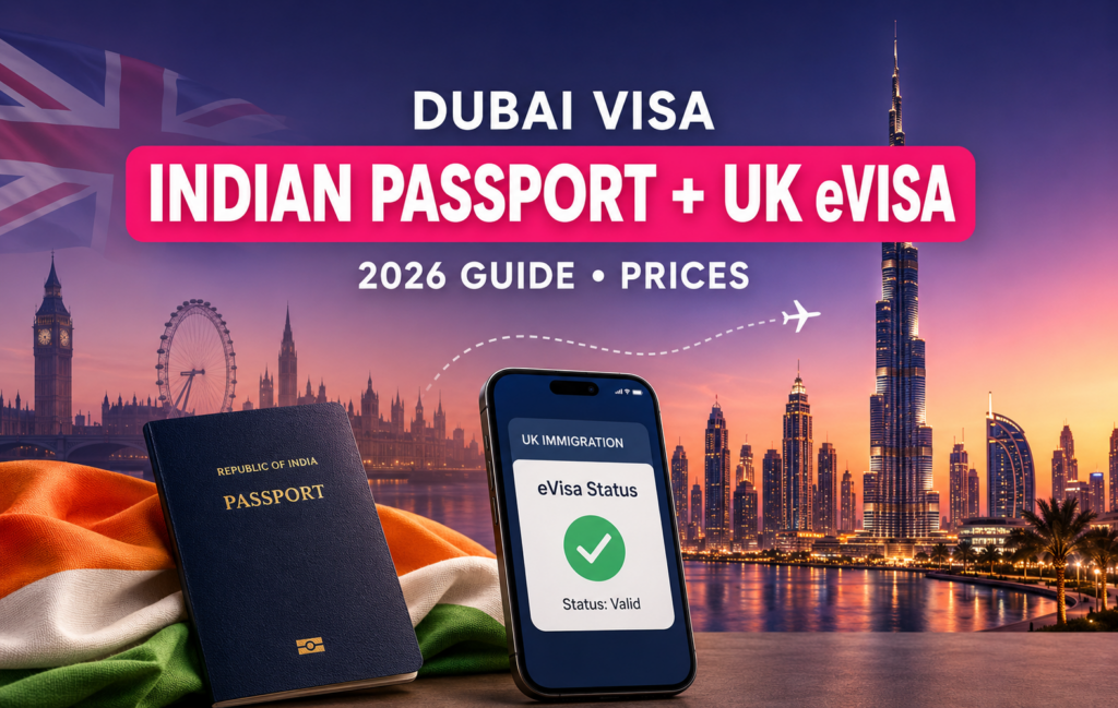 Dubai Visa for Indian Passport Holders with UK BRP and UK eVisa