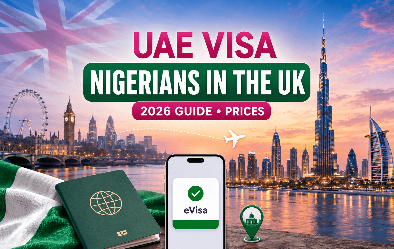 UAE Visa for Nigerians in the UK with UK BRP and eVisa