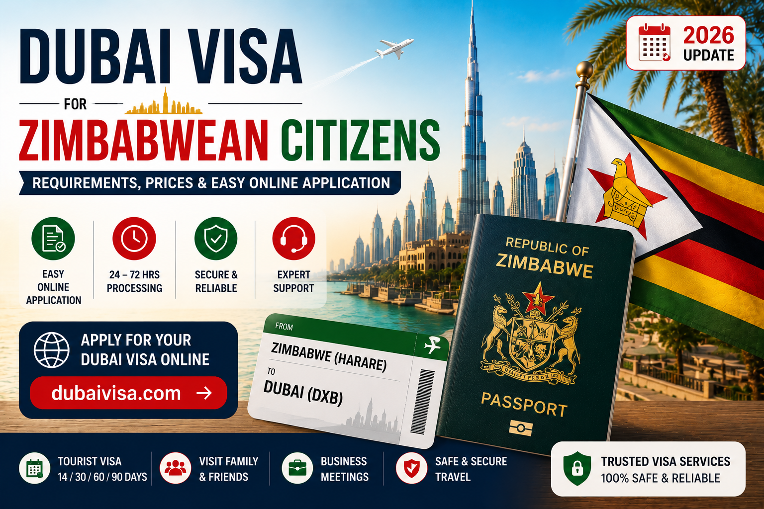Dubai Visa Guide for Zimbabwean Travellers