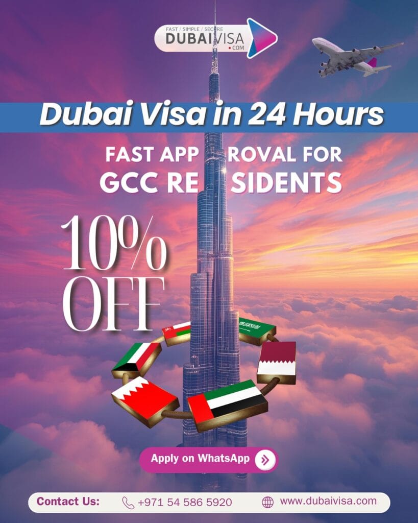 dubai visa for gcc residents in 24 hrs