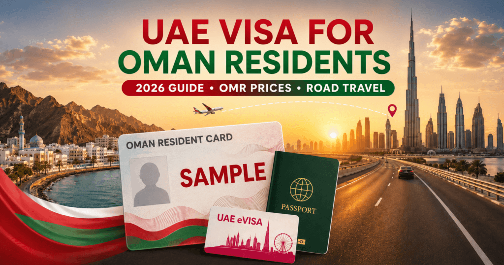 UAE Visa for Oman Residents 2026 – OMR Prices and Road Travel