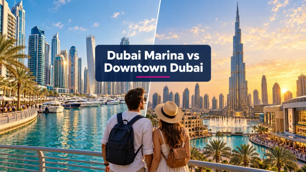 Dubai Marina vs Downtown Dubai comparison for tourists