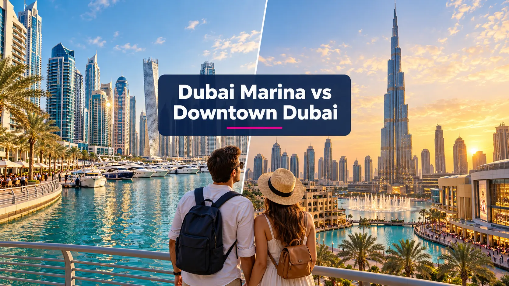 Dubai Marina vs Downtown Dubai comparison for tourists