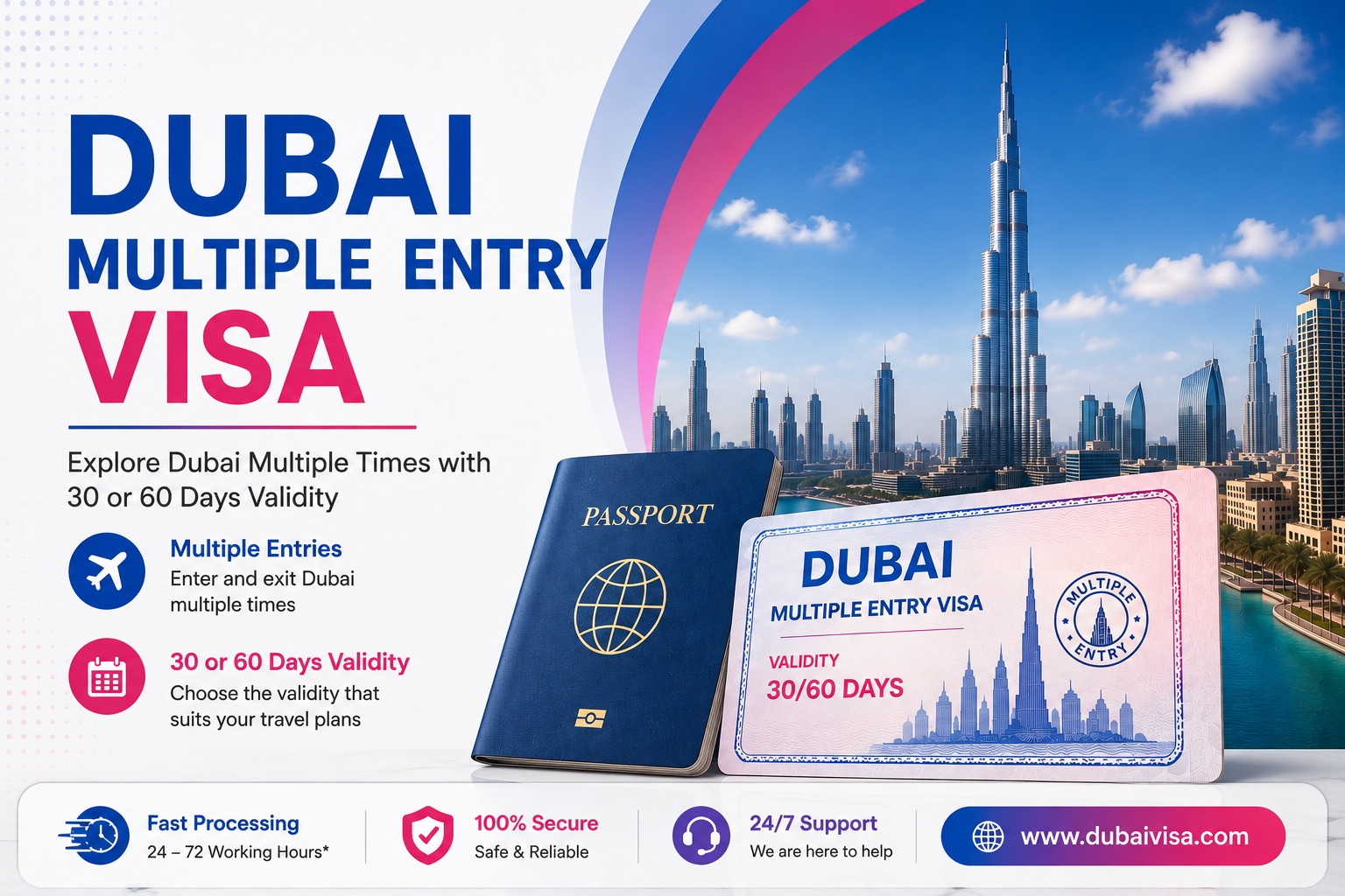 Dubai Multiple Entry Visa | 30 & 60 Days