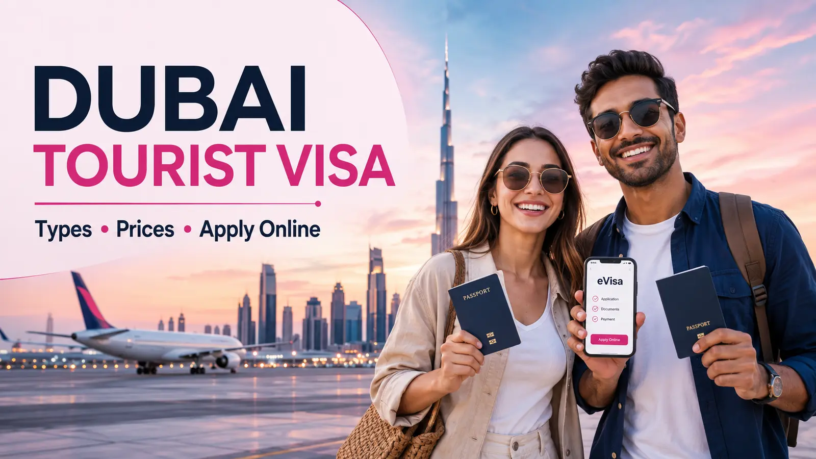 Dubai Tourist Visa 2026 online application, types and prices