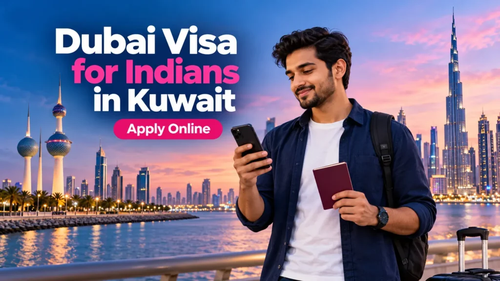 Dubai Entry Visa for Indians in Kuwait 2 Indian passport holder applying online for a Dubai visa from Kuwait