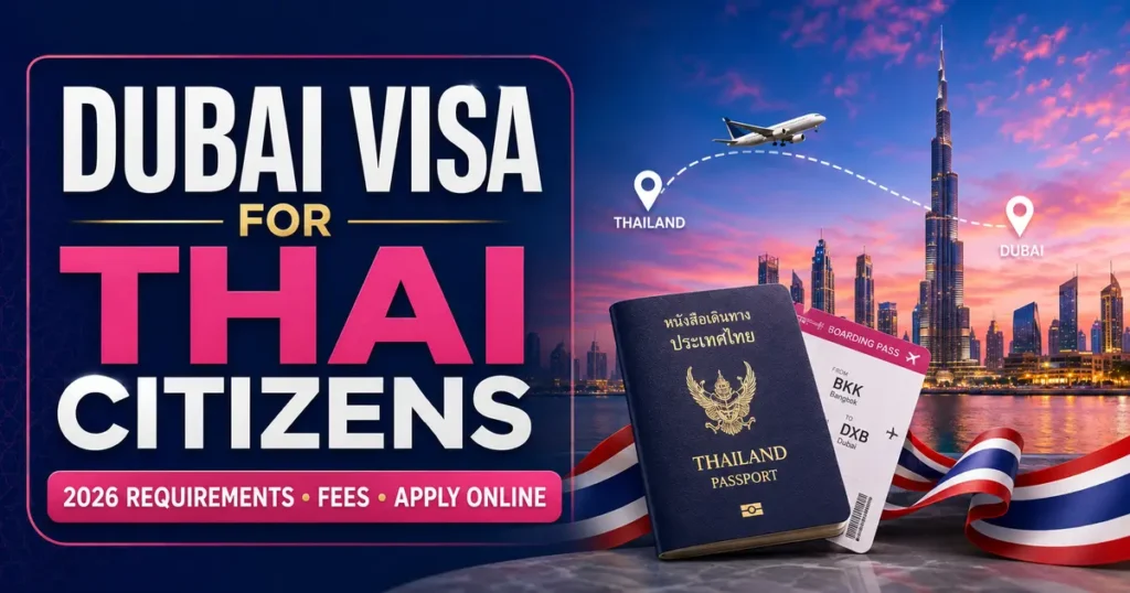 Dubai Visa for Thai Citizens online application guide 2026