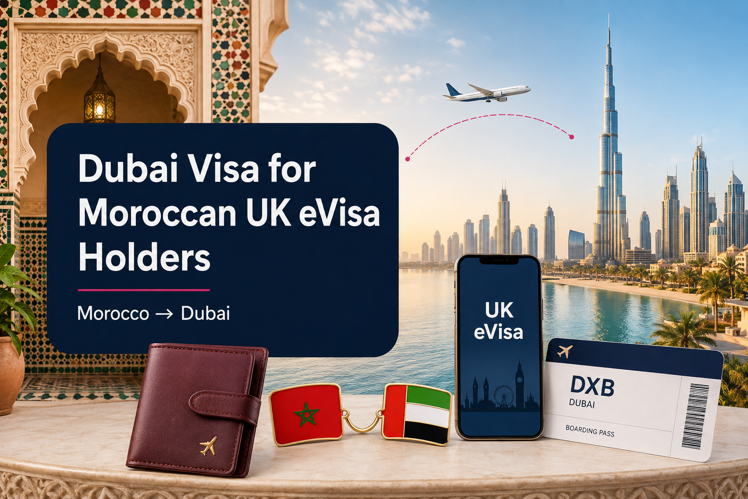 Dubai visa for Moroccan UK eVisa holders travelling from Morocco to Dubai