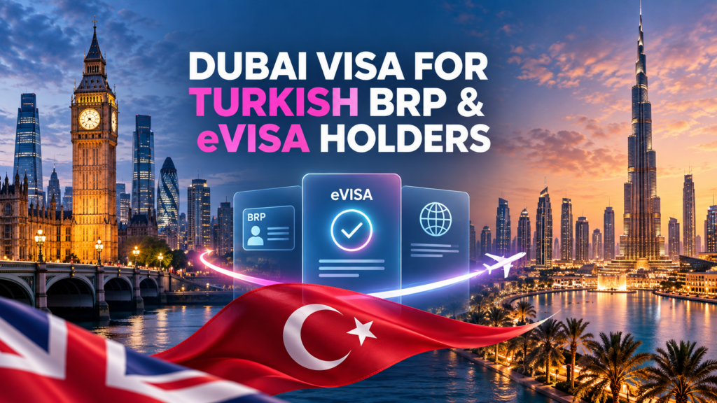 Dubai visa guide for Turkish UK BRP and eVisa holders