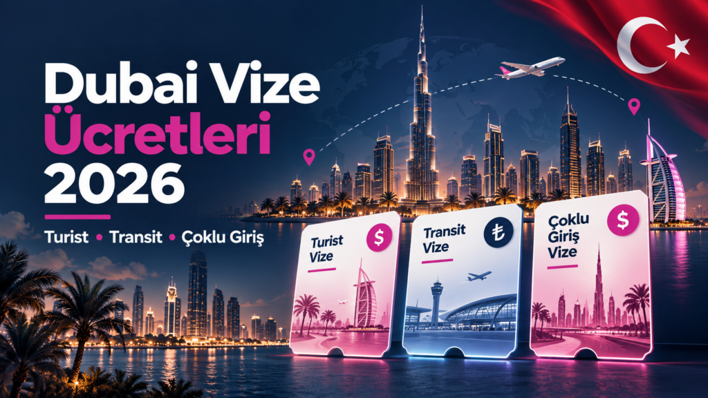 Dubai vize ücretleri 2026 için turist, transit ve çoklu giriş seçenekleri