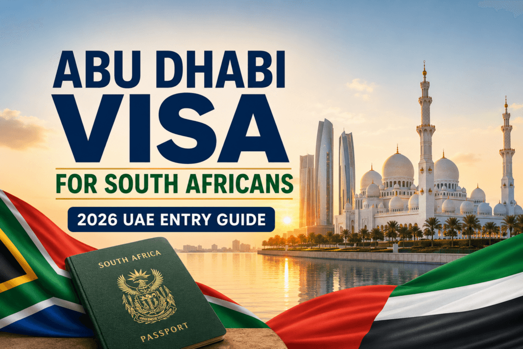 Abu Dhabi Visa for South Africans 2026 UAE entry guide
